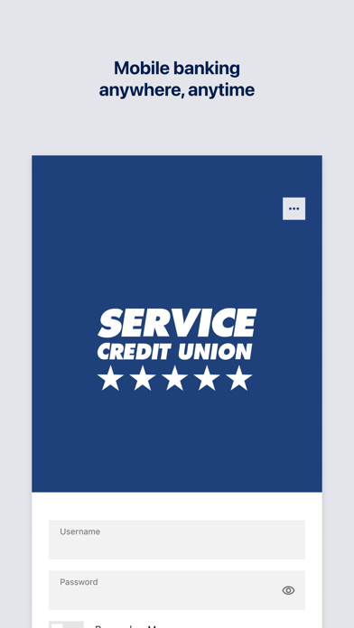 Screenshot #1 pour Service CU Mobile Banking