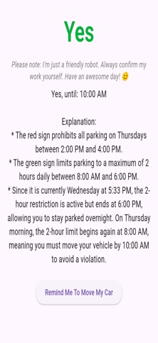 ParkLens: Parking Sign Decoder screenshot