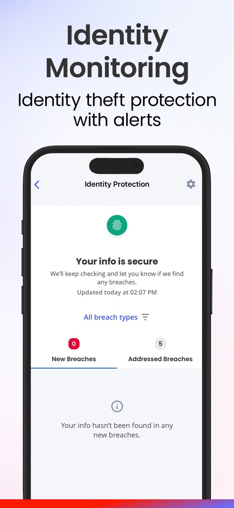 McAfee: Stay Secure & Private - Monitoreo de Identidad
