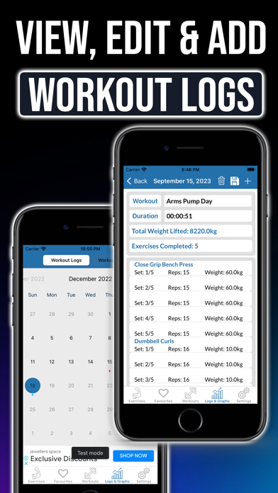 Gym Exercises & Workouts iPhone screenshot 7 - Health & Fitness app
