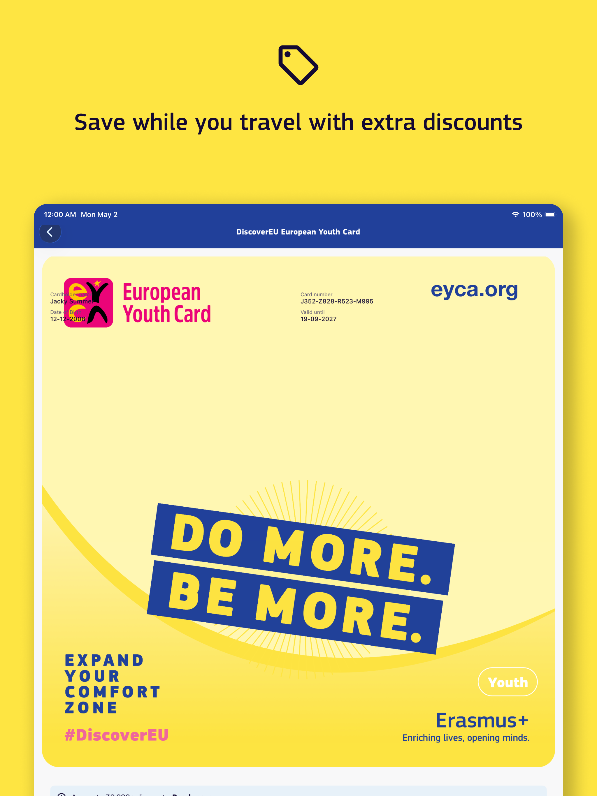 DiscoverEU Travel App screenshot 12