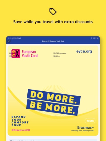 DiscoverEU Travel App iPad screenshot 6