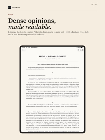 SCOTUSWatch Screenshot 5