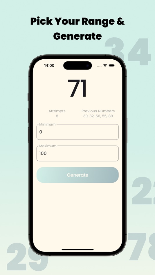 #1. Random Number Generator Max (iOS) Von: Ergodic Technologies Bilisim Limited Sirketi