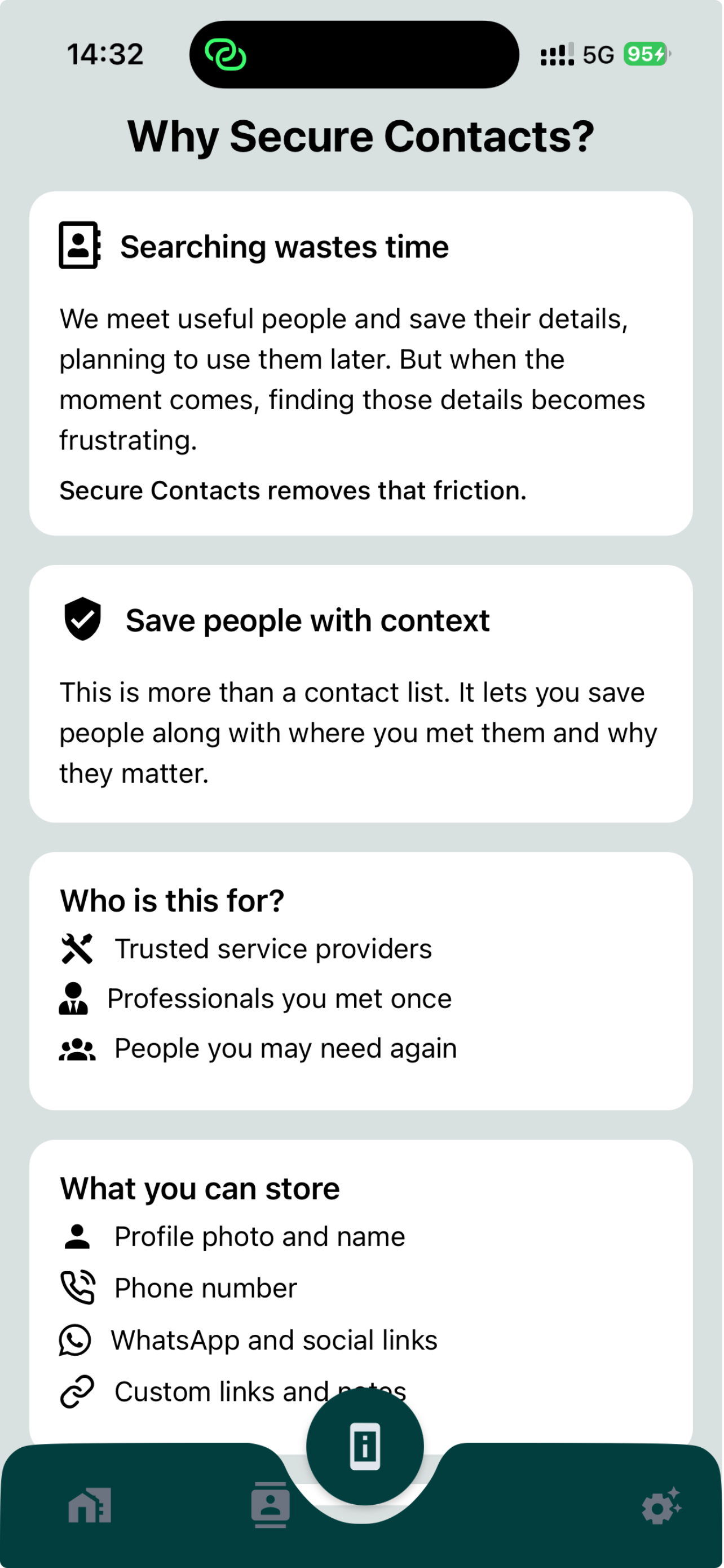 Secure Contacts N SocialsLinks screenshot 9