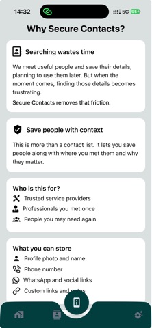 Secure Contacts N SocialsLinks Screenshot 9 of 9