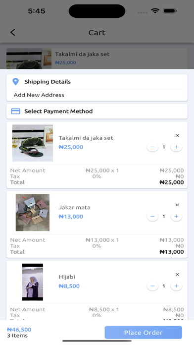 Sauki Online Store Screenshot