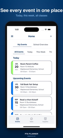 PTA Planner: Room Parent App iPhone screenshot