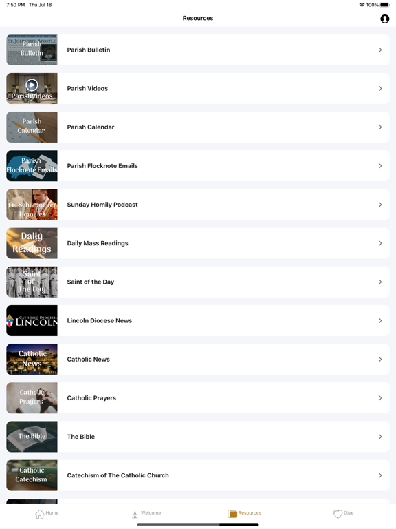 St John Church Lincoln iPad screenshot 3 - Lifestyle app