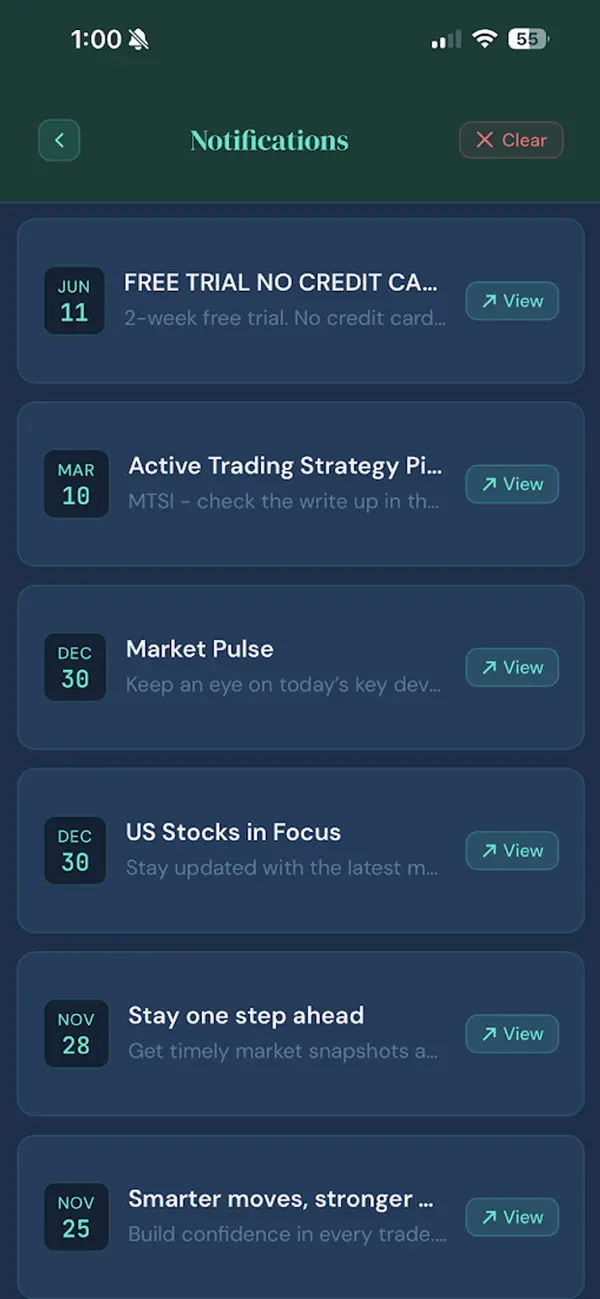 Screenshot #1 pour Stock Advisors: Invest Smarter