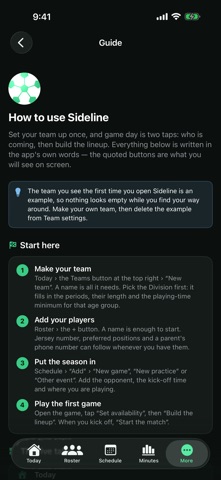 Soccer Sideline Manager Screenshot 10 of 10