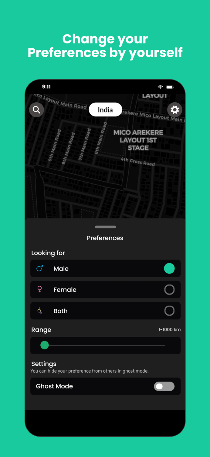 Haiyvee Discover nearby users