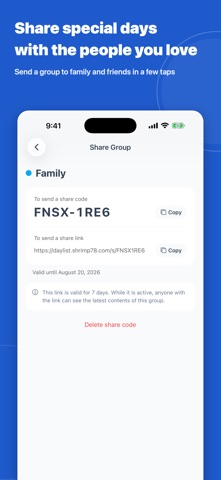 DayList - Birthday Reminder Screenshot 7 of 7