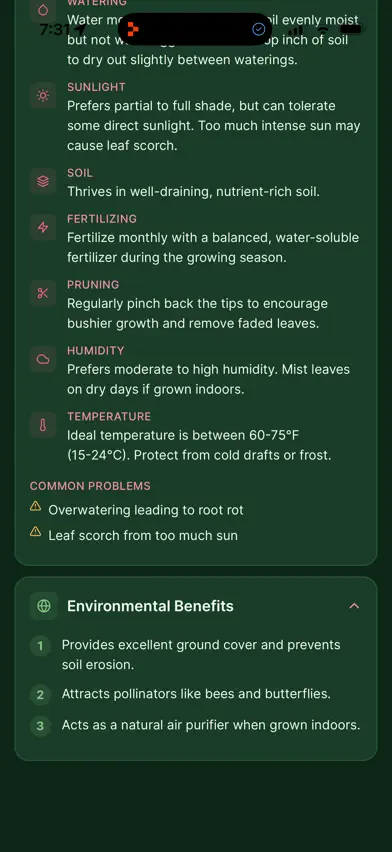 Bert's Plant Sense screenshot 5