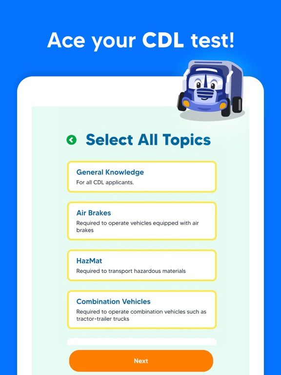 Screenshot #4 pour Test de Préparation CDL 2025