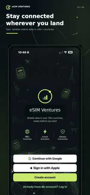 eSIM Ventures: Travel eSIM screenshot 2