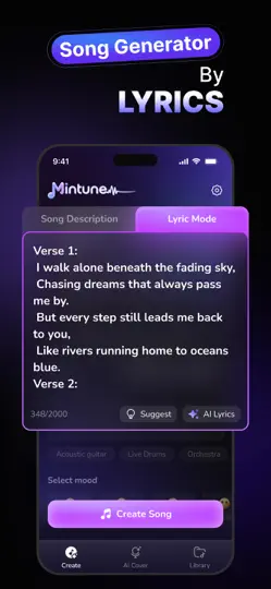 Mintunes: AI Music Generator iPhone Screenshot 2