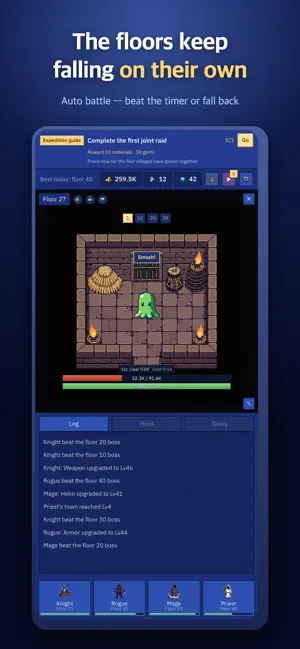 Split Squad: Idle Quadrant RPG screenshot 2