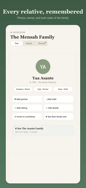 Heirloom Family Tree screenshot 3