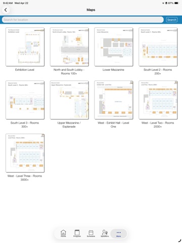 APA Meetings iPad screenshot