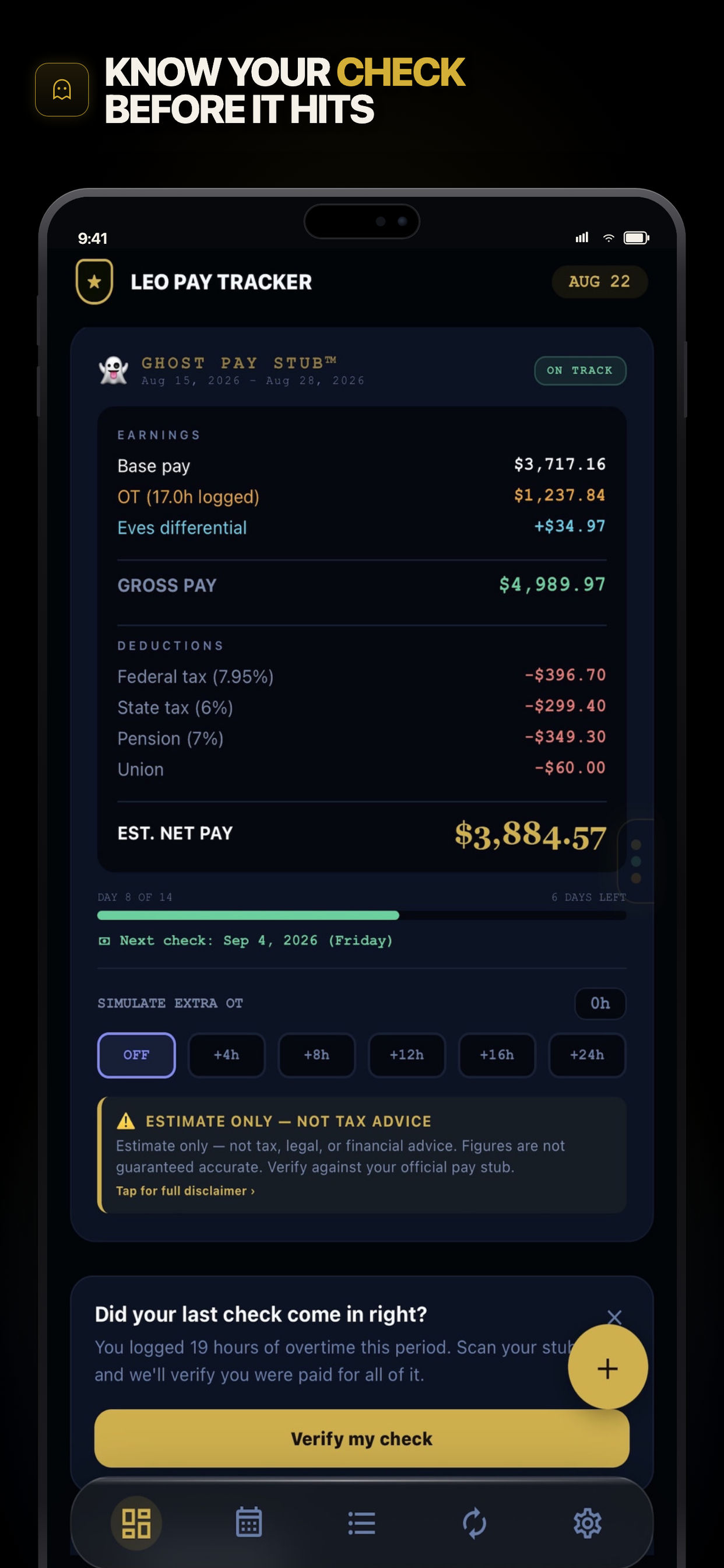 LEO Pay Tracker screenshot 2