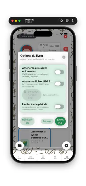 Bloomino, Livrets de suivi screenshot 3