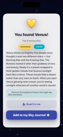 Star Hunter: Night Sky Quest iPhone screenshot