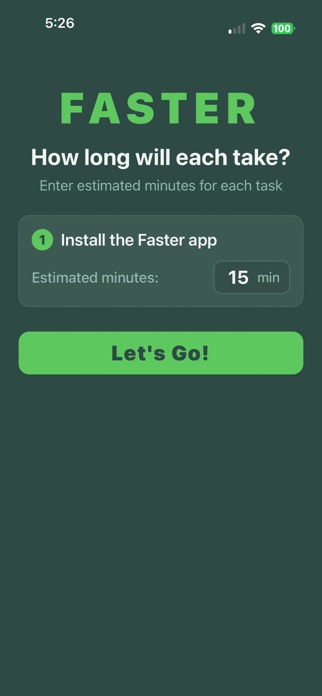 FASTER: Must Do Today Screenshot 2 of 6