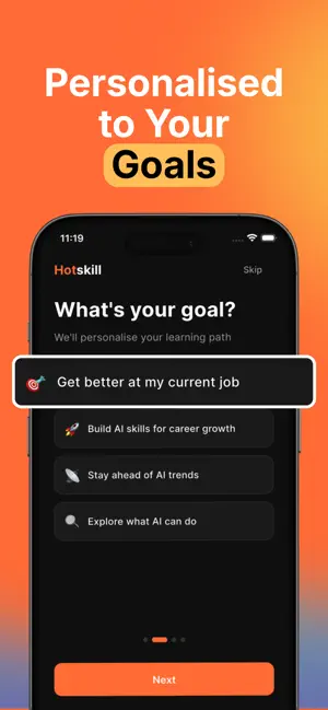 Hotskill: Daily AI Training screenshot 2
