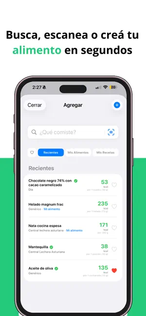 kalu - Contador de Calorías screenshot 2