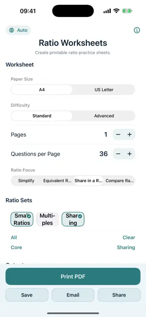 Ratio Worksheets screenshot 3