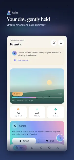 Atlas: Habits & Self-Care screenshot 1