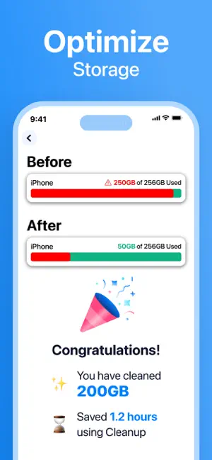 Cleanup: Phone Storage Cleaner iPhone screenshot 1