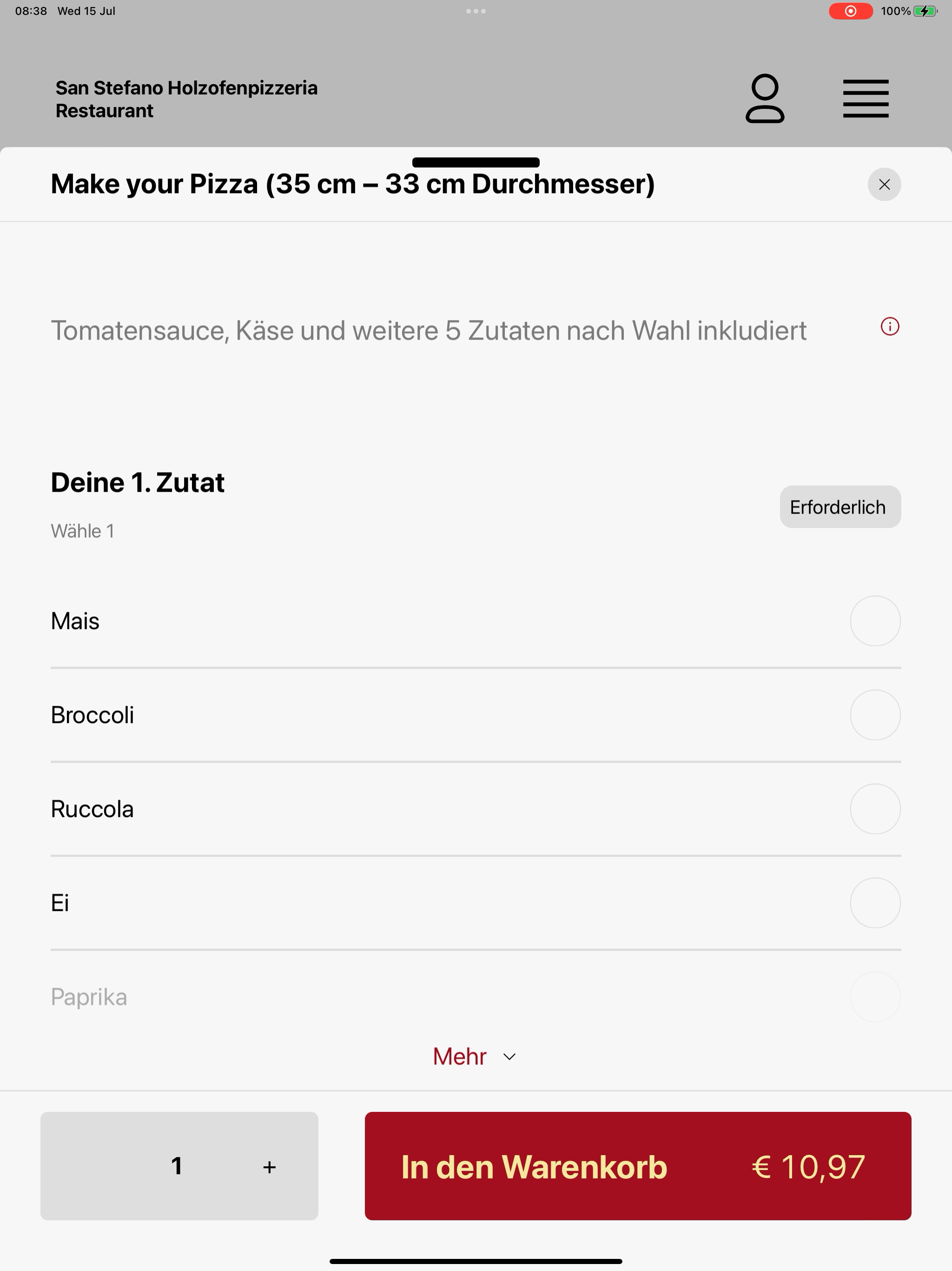 San Stefano Holzofenpizzeria R screenshot 16