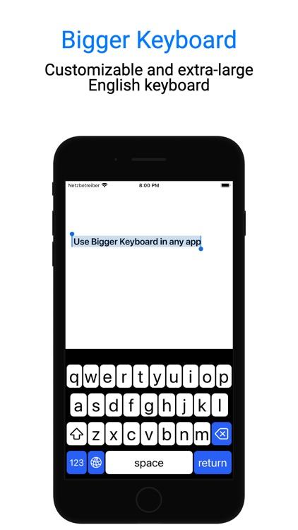 Bigger Keyboard for low vision