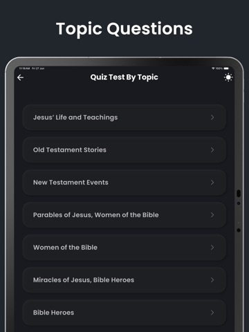 Bible Quiz Challenges iPad screenshot