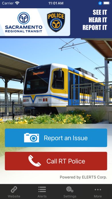 Alert SacRT Screenshot