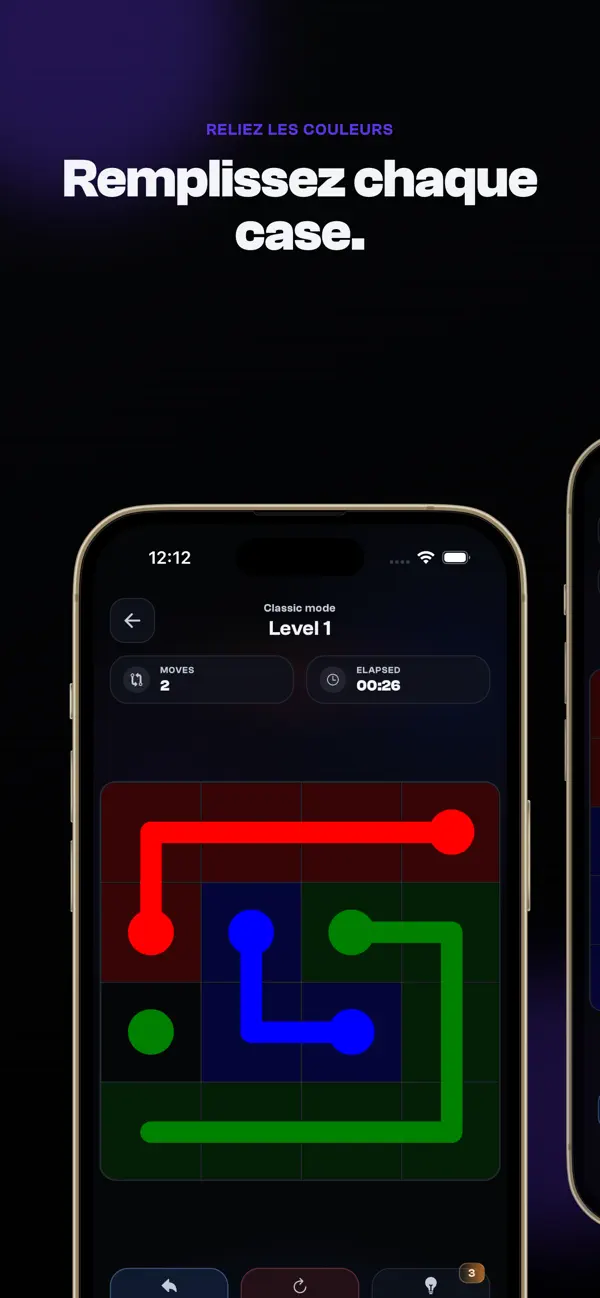 Screenshot #1 pour Griddots: Casse-Tête Grille
