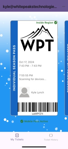 WPT Ticketing Client Screenshot 2 of 2