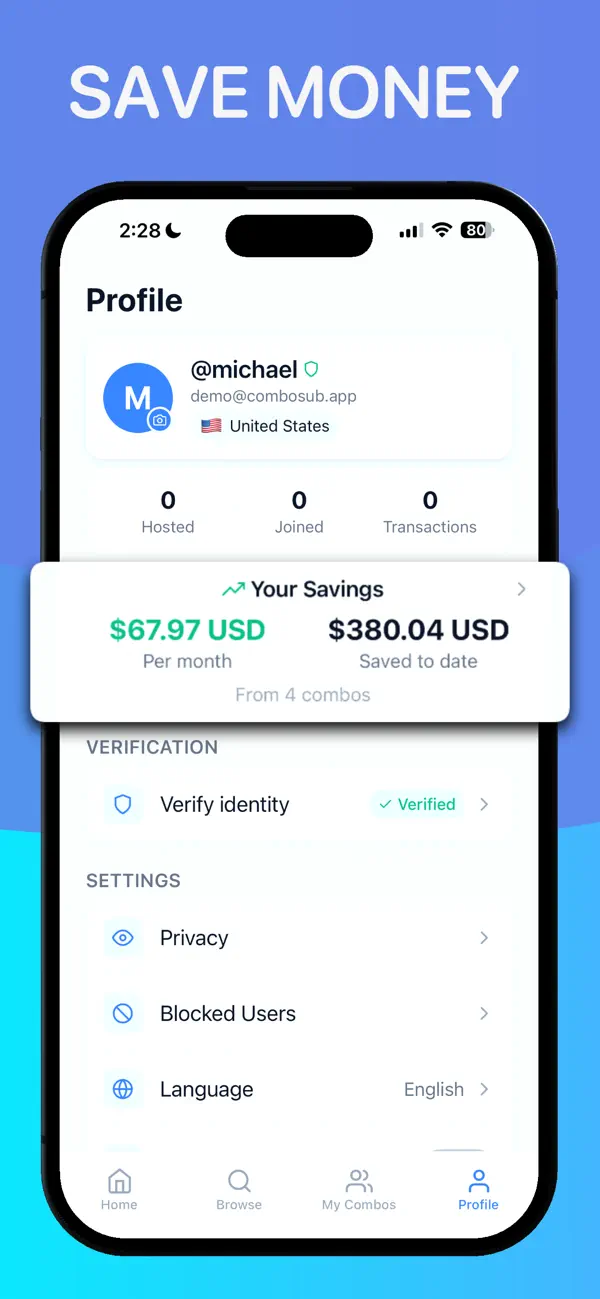#3. ComboSub: Split & Save (iOS) De: Oscar Oviedo