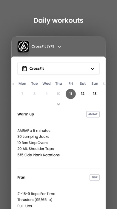 CrossFit LYFE Screenshot 3 - AppWisp.com CrossFit LYFE Screenshot 3 - AppWisp.com