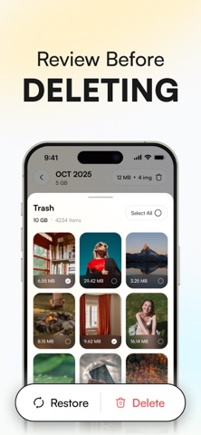 Camera Roll Cleaner・Wyprr screenshot
