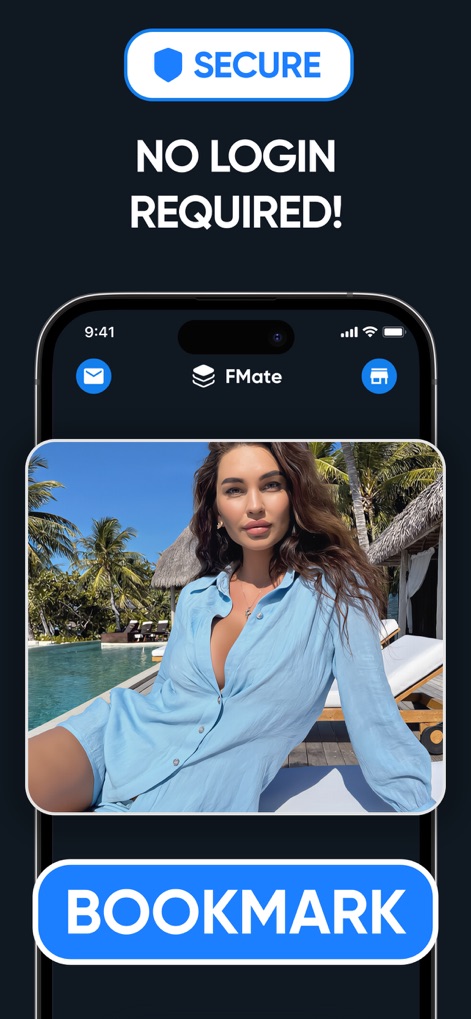 FMate - Bookmark Manager - このツールはログインが不要であるため、迅速かつ安全にコンテンツをブックマークでき、手間なく利用を開始できます。