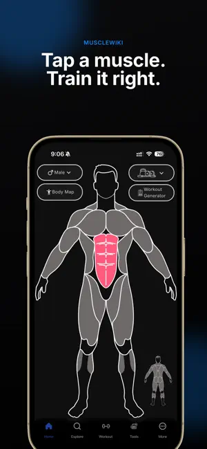MuscleWiki: Workout & Fitness screenshot 1