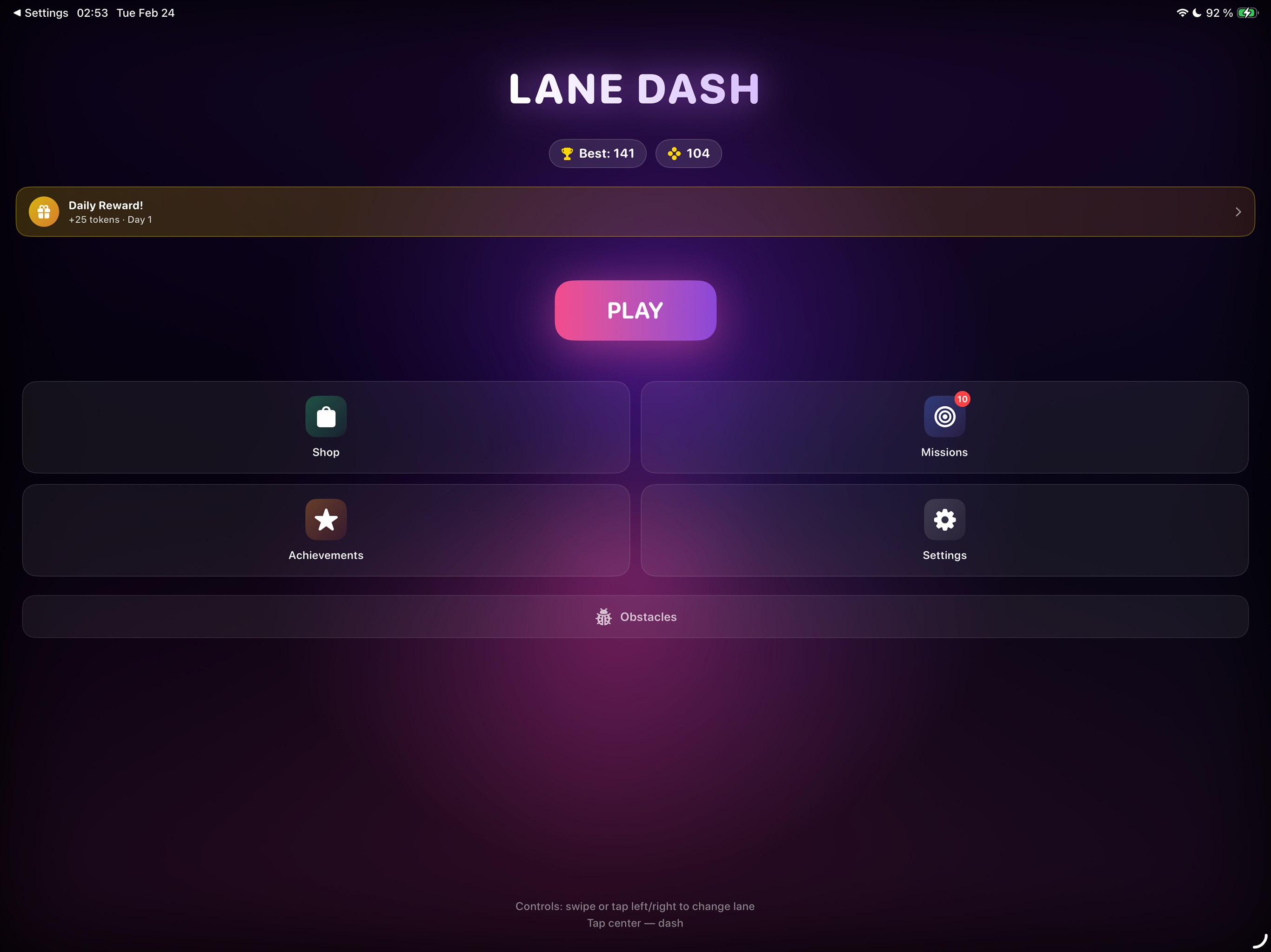 Lane Dash: Space Runner