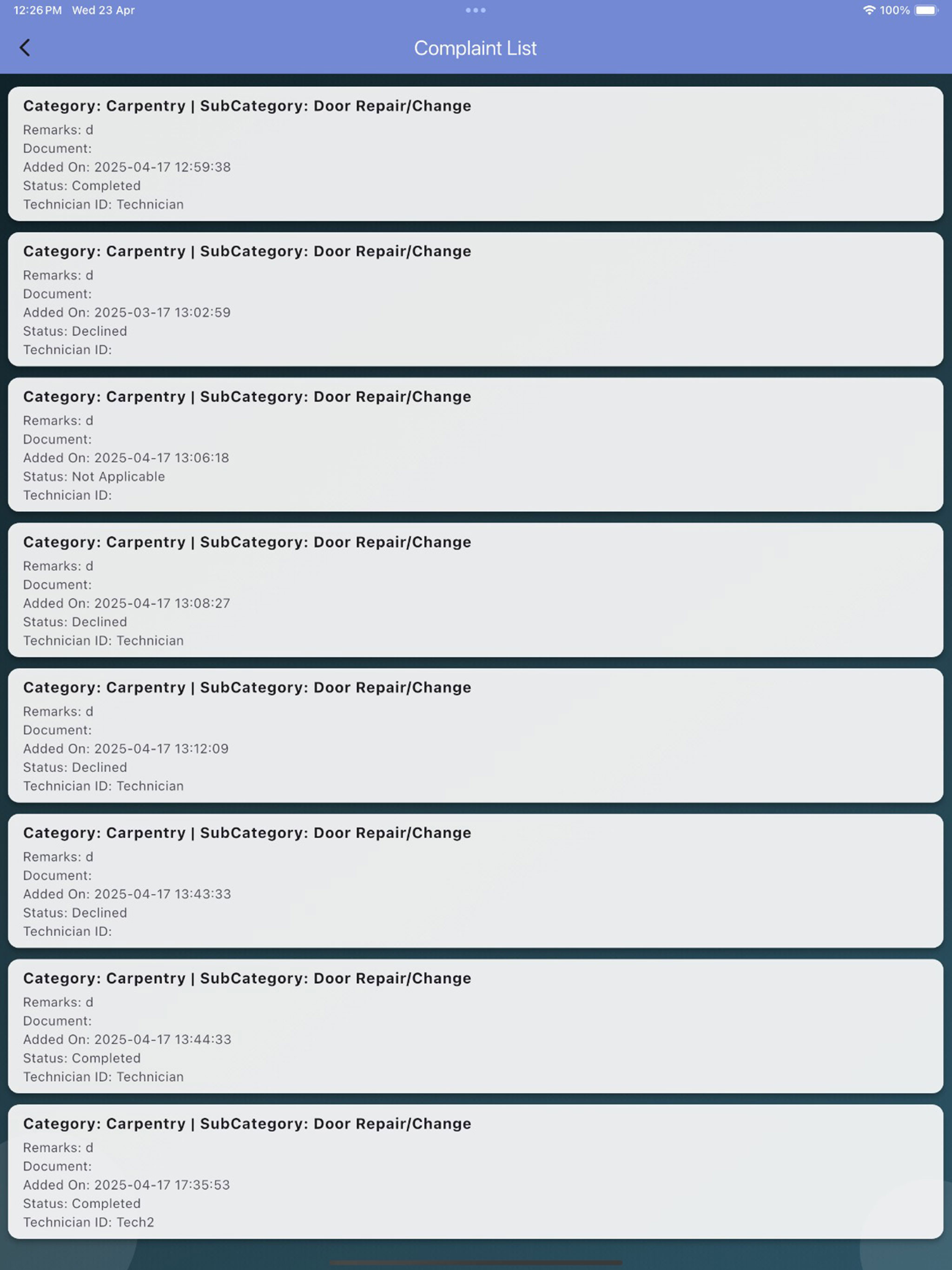 Complain Mangment screenshot 11