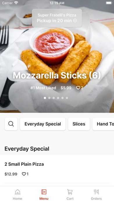 Super Fratelli's Pizza iPhone screenshot 2 - Food & Drink app