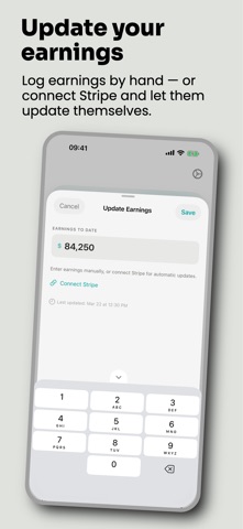Goal Cue: Income Tracker screenshot