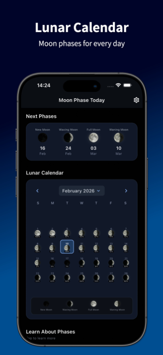 Moon Phase Today Screenshot 2 of 5