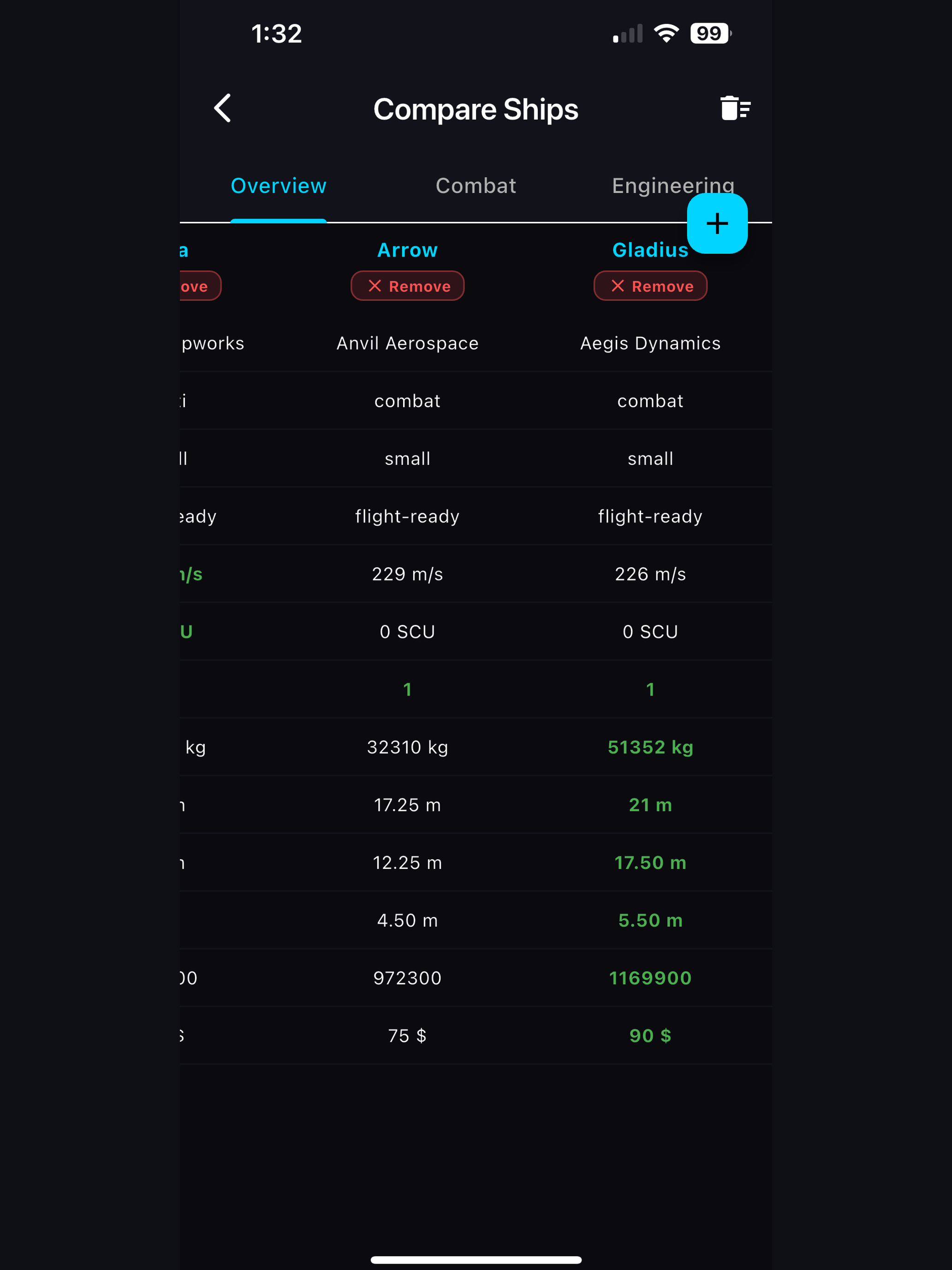 SC Ship Database